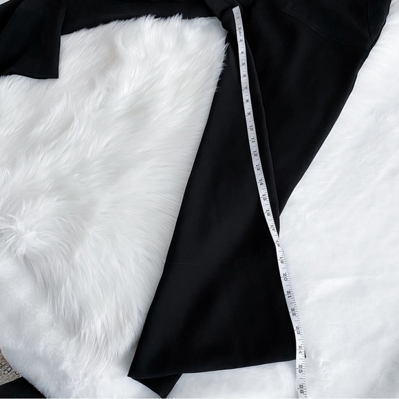 Yigal Azrouel Jumpsuit Front Zip Belted Black Sleeves Wide Leg Women’s 3 - Picture 12 of 12